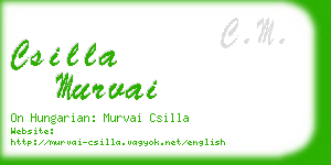 csilla murvai business card